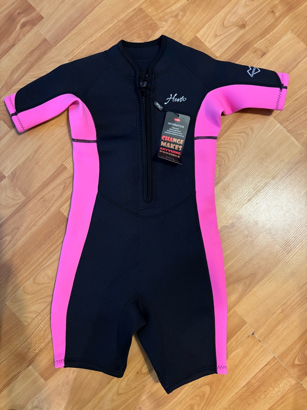 🔥Hevto Kids Wetsuit Shorty Unisex Youth Child Size 7 - 2mm Neoprene, NWT